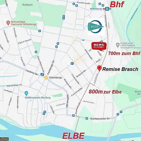 Апартаменты Remise Brasch - Zwischen Bahnhof Und Elbe Виттенберге Экстерьер фото